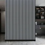 Metallic Light Grey 01WH- Acoustic Slat Wall Panel - (L) 240cm x (W) 60cm Single Panel
