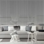 Shiny Silver 01S- Acoustic Slat Wall Panel - (L) 240cm x (W) 60cm Single Panel