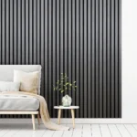 Light Grey 01B- Acoustic Slat Wall Panel - (L) 240cm x (W) 60cm Single Panel