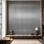 Metallic Dark Grey 01WJ- Acoustic Slat Wall Panel - (L) 240cm x (W) 60cm Single Panel