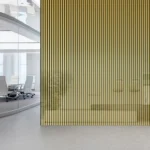 Shiny Gold 01G- Acoustic Slat Wall Panel - (L) 240cm x (W) 60cm Single Panel